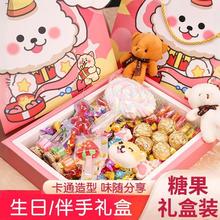 圣诞节糖果礼盒可爱棉花糖棒棒糖礼物送闺蜜糖果卡通圣诞节伴手礼