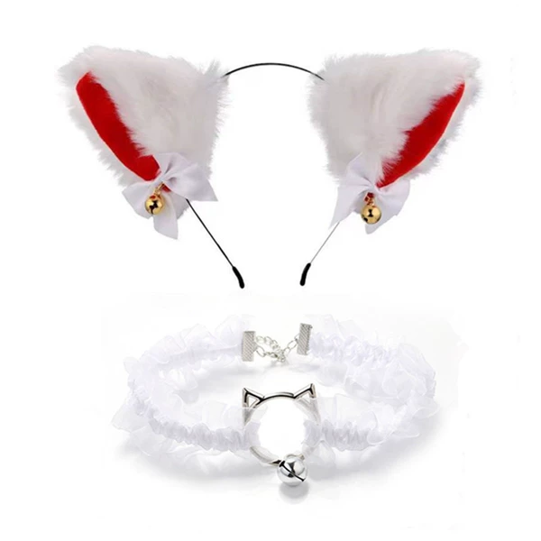 White Mao Hongli+Cat Bell White Lace Circle