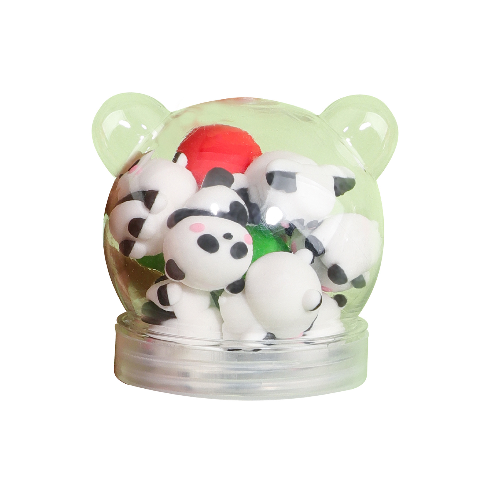 KUKI Keqijia Eraser Combinación lindo panda de dibujos animados creativos para estudiantes de escuela primaria Kindergarten No tóxico