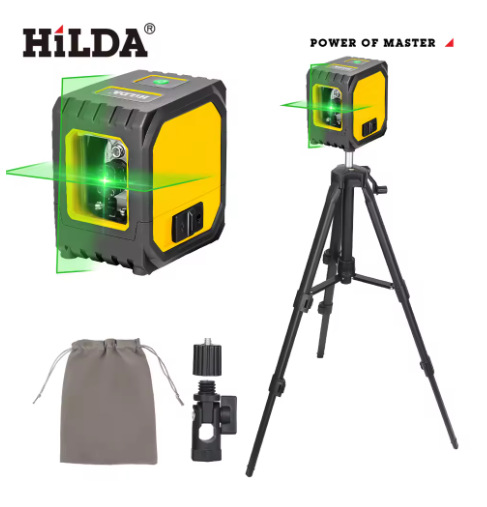 Nuevo Nivel Láser con Batería de Litio, Medidor de Nivel de Luz Potente, Proyector de Línea Láser Recargable para Exteriores, Autonivelante