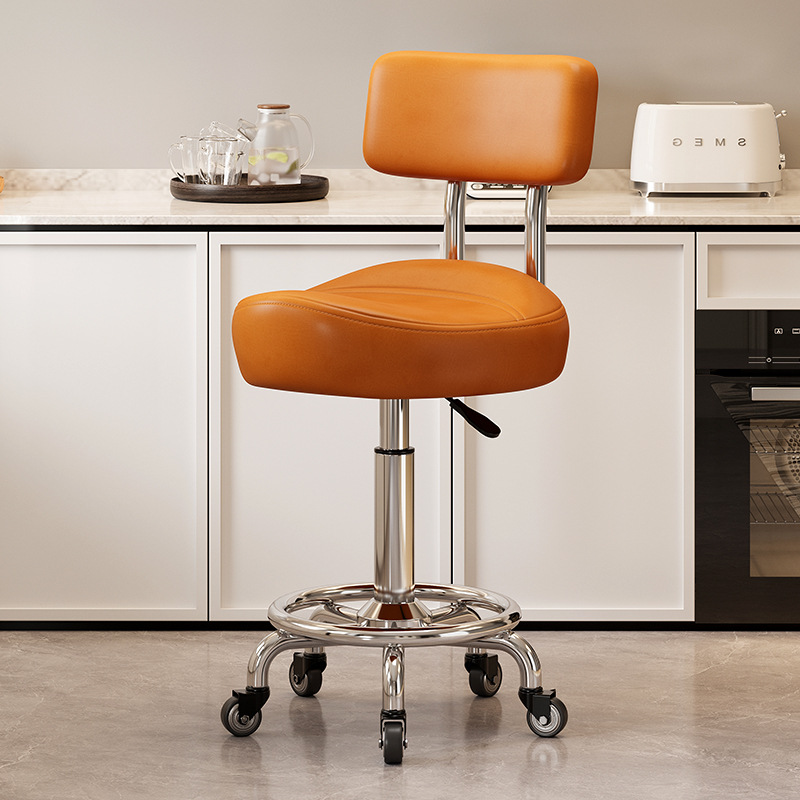 Mover la silla de la barra de elevación cómoda silla de peluquería cocina silla giratoria respaldo de la recepción caja registradora gran taburete silla de montar