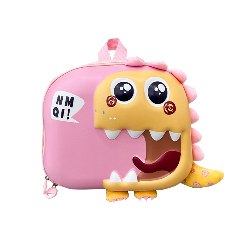 HAONNA super cute new children's eggshell backpack cute cartoon dinosaur EVA material kindergarten schoolbag cross-border
