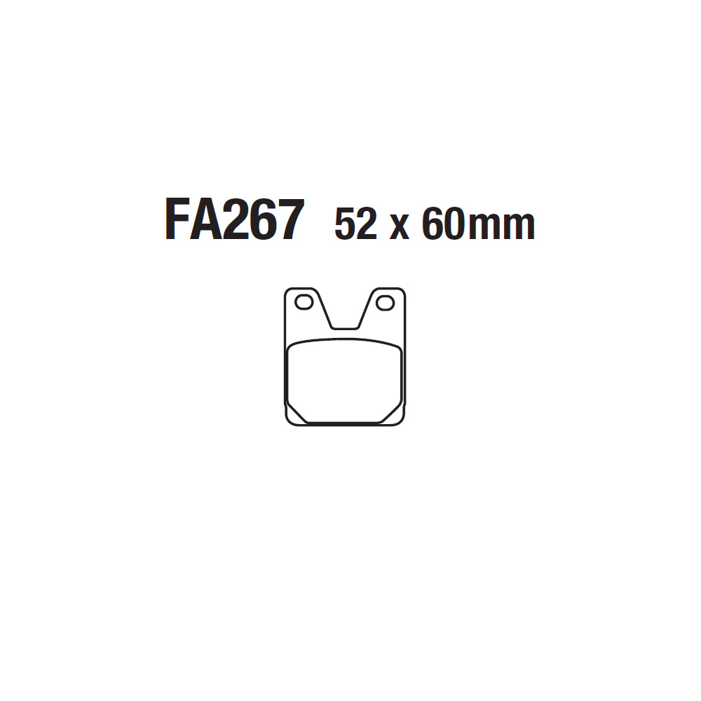 Motorcycle Disc Brake Pads Disc Car Skin Fa267 Suitable for Yamaha Ns 50 Yq 50 Mbk Ew 50
