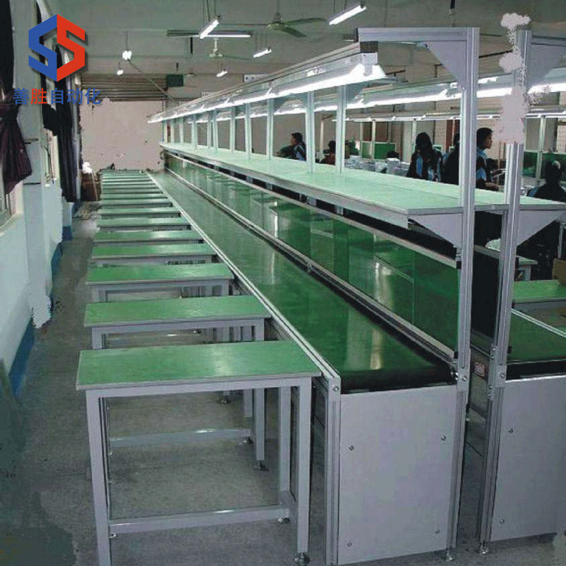 飞机位电子电器车间自动化皮带流水线组装装配生产线配独立工作台