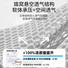 主凝胶冰丝座垫凉垫透气蜂窝汽车内单片坐垫夏季驾驶车载包邮