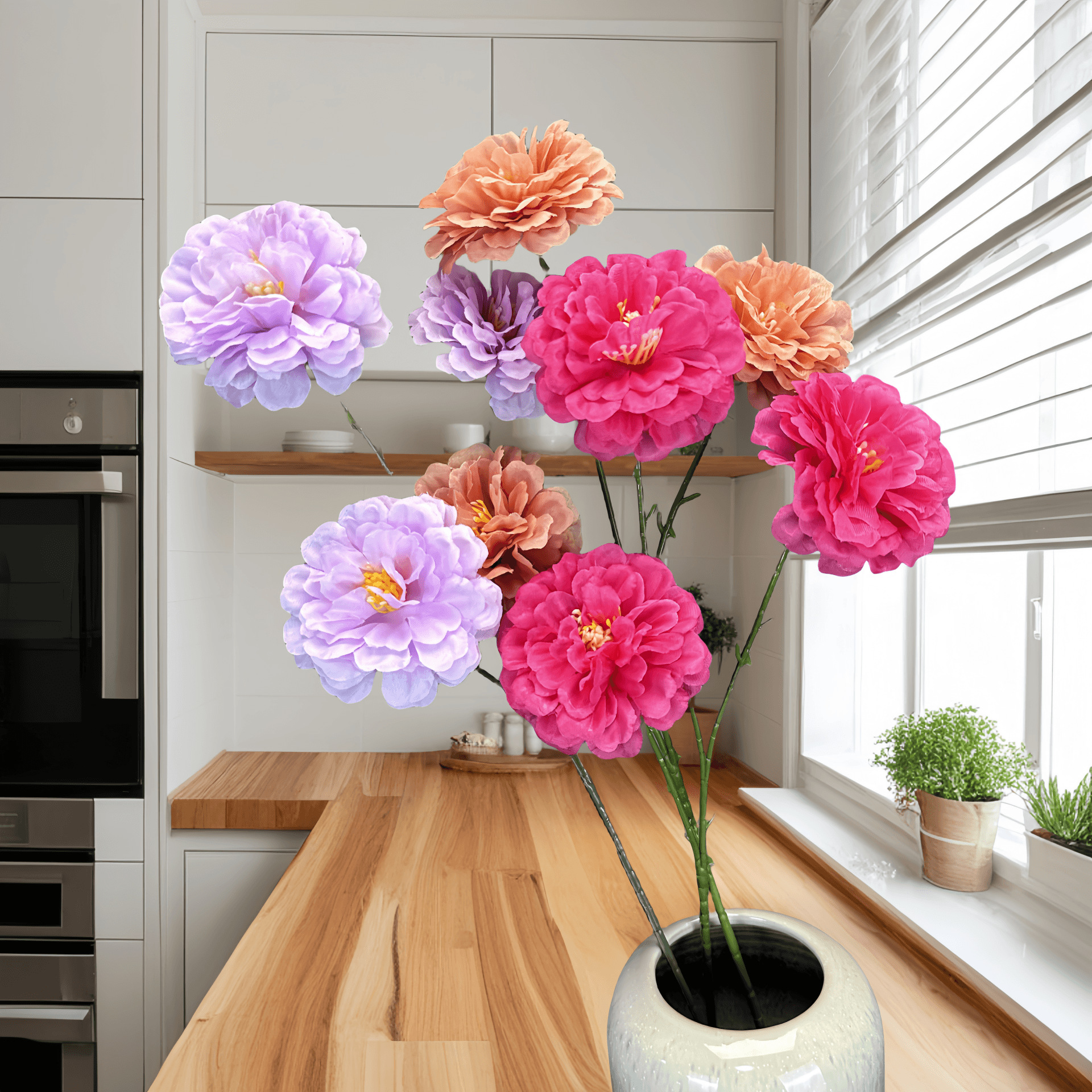 Nuevo hibisco 3 flores de boda decoración del hogar decoración de flores de seda hechas a mano adornos de flores falsas transfronterizas al por mayor