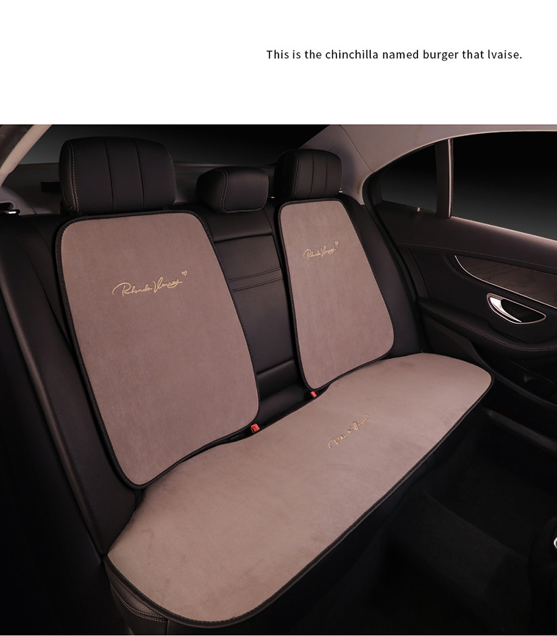 Suede Four Seasons car cushion four seasons constant temperature winter thermal single piece single seat three-piece ins style seat cushion