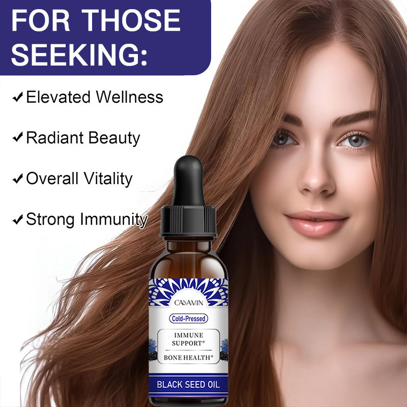 Cross-Border Black Seed Oil, Castor Oil, Hair Nourishing, Smoothing, Strengthening and Repairing Essential Oil