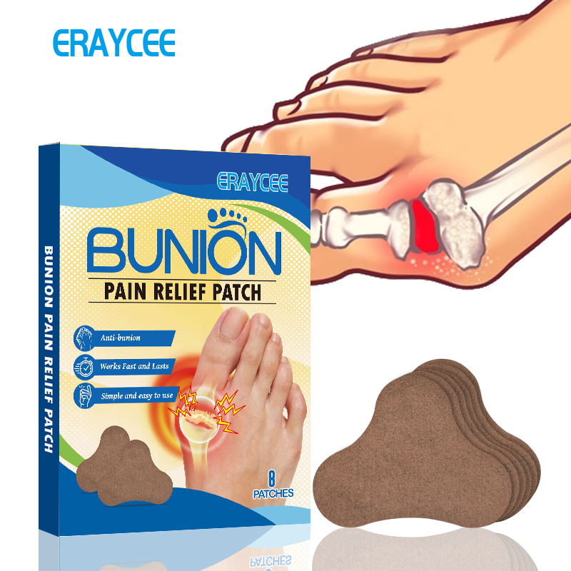 Eraycee Cross-Border Herbal Bunion Joint Health Care Patch Foot Discomfort Care Patch Bunion 8 Patches/Box