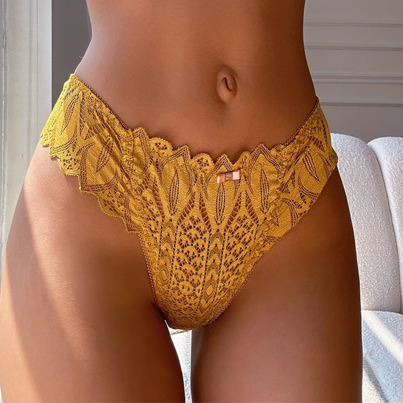Foreign Trade European and American Sexy Lace Thong Women's Low-Waist Cross Comfortable Breathable Sports Seamless Hot T-Pants Foreign Trade European and American Sexy Lace Thong Women's Low-Waist Cross Comfortable Breathable Sports Seamless Hot T-Pants