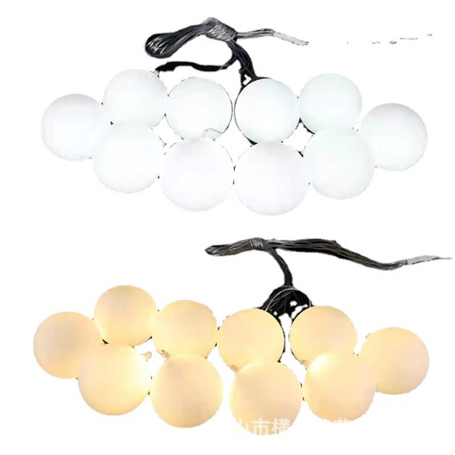 Wedding props 10 head milky white bubble dragon ball chandelier wedding hall decoration lighting stage ceiling spherical decoration