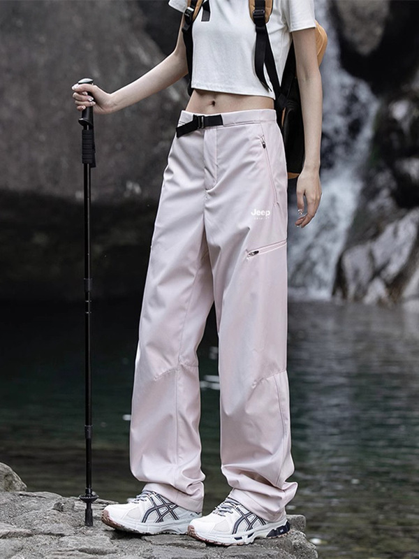 啄木鸟美式户外冲锋裤女款新款春季潮牌机能工装裤登山徒步运动裤|undefined