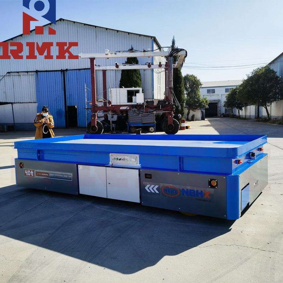 钢厂无轨车厂区运输横向过跨地轨车搬运平板车【睿迈科自有工厂】