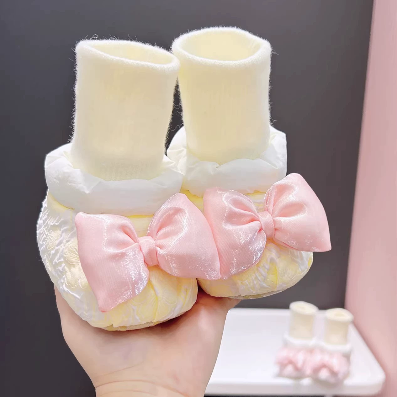 Зимние бархатные толстые теплые хлопчатобумажные туфли