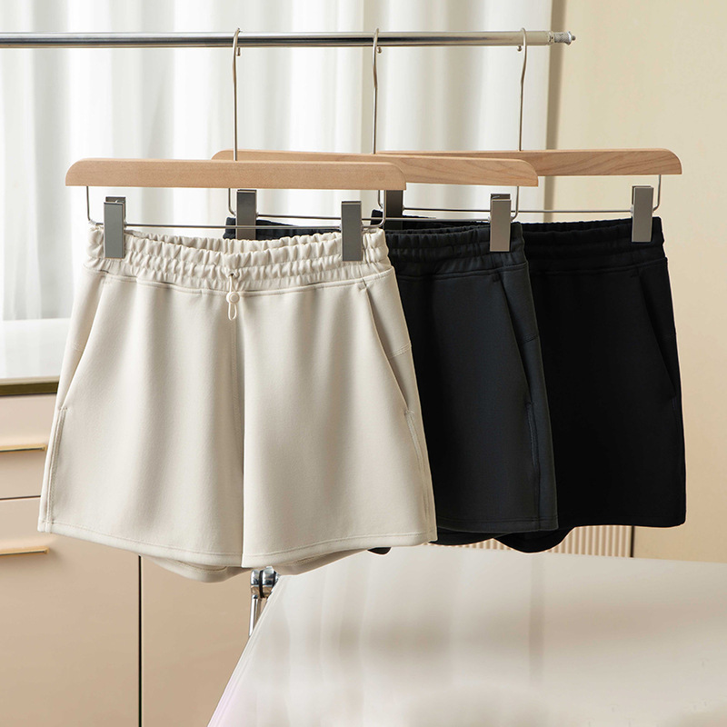 Light Luxury Slimming Long-Leg Shorts Tencel Sand-Washed Modal Four-Way Stretch Sports Shorts Soft Slimming Pants