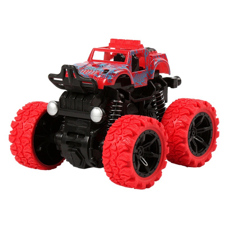 Inercial de tracción en las cuatro ruedas fuera de la carretera vehículo niño juguete violento camión volquete resistente a la caída de regalo de bebé modelo de coche truco