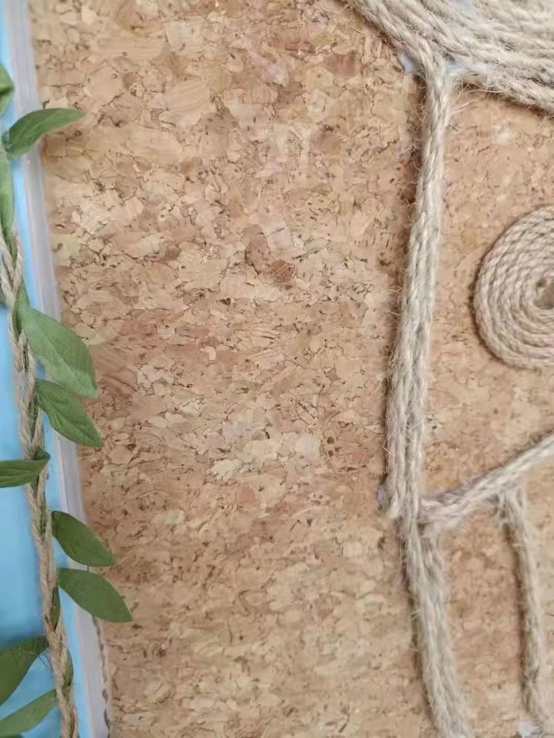 细颗粒软木板双面水松板大碎花软木板水松板留言板墙贴防水防潮家