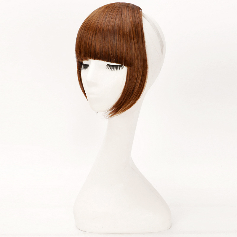 Fábrica al por mayor gran volumen de cabello engrosado de dibujos animados japoneses fibra química arco de reparación de cabello artificial con patillas flequillo femenino