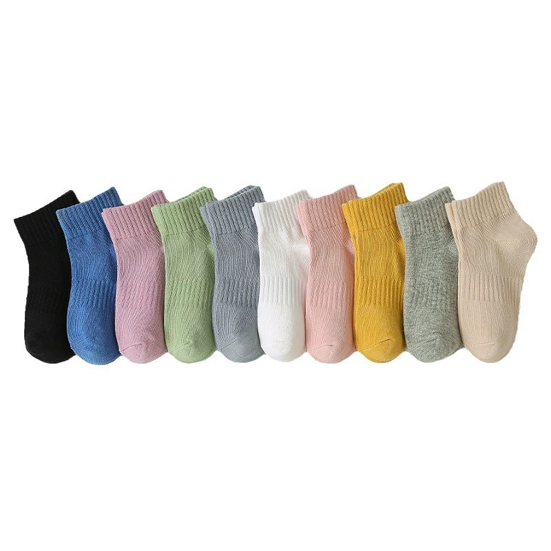 Tide, spring colored children's breathable cotton trend socks for men and women, A-line