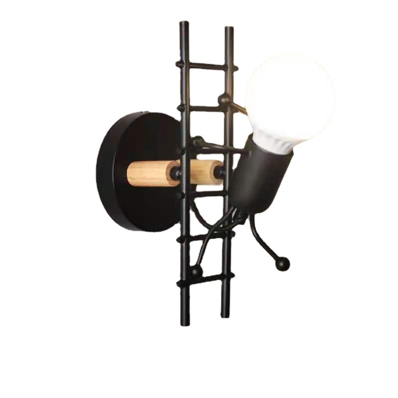 Suministro moderno simple creativo personalizado habitación infantil transfronteriza escalera escalada villano lámpara de pared transfronteriza Comercio exterior LED lámpara de pared