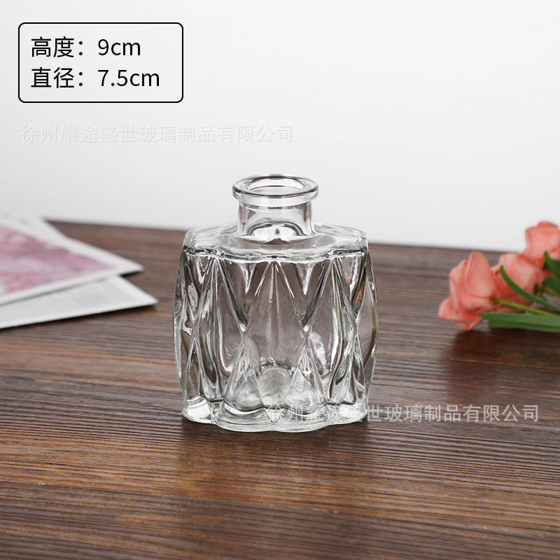 クロスボーダー卸売小さな花瓶装飾品、インスタイルホームデスクトップリビングルームフラワーアレンジメント、高級ガラス花瓶|undefined