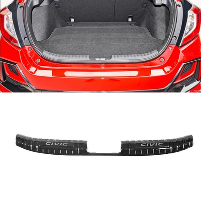 Dekorativ pedal başlıqları, stainless steel threshold strip modified - 2021-10th-generation-2-carriage-1-inner-guard-plate-stainless-steel-black-titanium-brushed-suitable-for-honda-civic