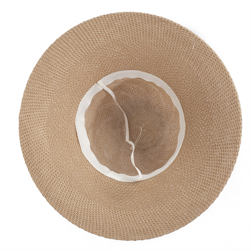 Big Eaves Rim Women's Simple Style Flower Big Eaves Straw Hat