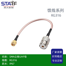 SMA����UHFĸ  RG316 ���L15CM �쾀���L��������������
