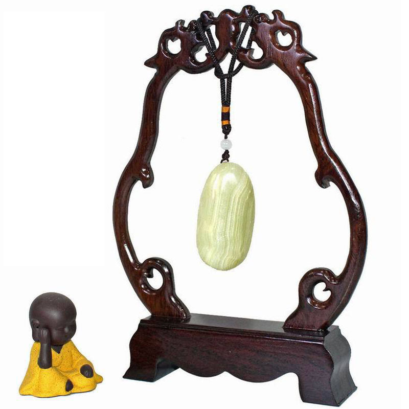 Mahogany hanging jade rack hanging jade rack jewelry rack grasshopper cage rack jade pendant jewelry pendant display rack