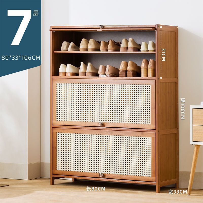 Fábrica directa puerta doméstica almacenamiento interior de gran capacidad ahorrar espacio gabinete de zapatos simple a prueba de polvo dormitorio de alquiler de vivienda