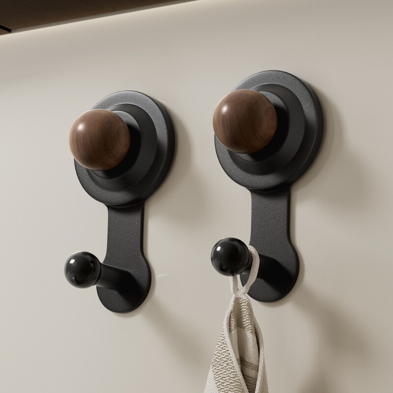 Antique suction cup hook non-perforated strong load-bearing seamless coat hook rear hook bathroom toilet