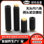 现货TDA11铜头紧定螺栓 防震机米螺丝 SBCP无头内六角防滑螺栓