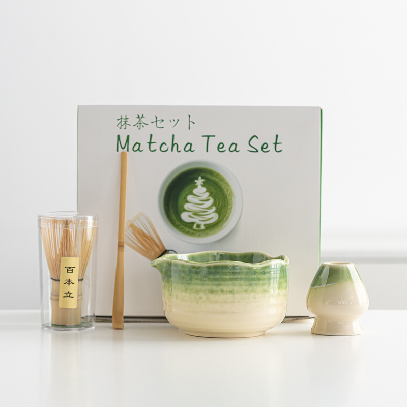 日式抹茶茶具套装陶瓷抹茶碗茶道配件打抹茶工具搅拌器茶筅套装|undefined