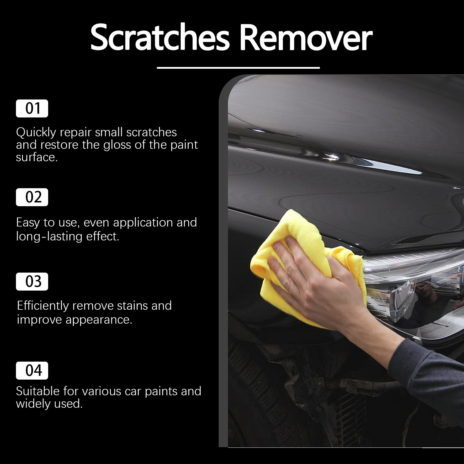 Rayhong Car Scratch Repair Wax Paint Cleaning, Decontamination, Scratch Polishing, Renovation, Brightening Care and Maintenance
