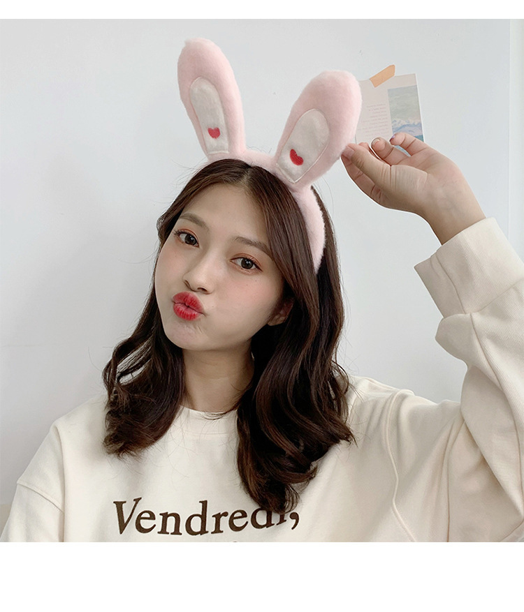ins超萌大兔耳朵发箍韩国可爱少女心头箍网红洗脸压发带发卡头