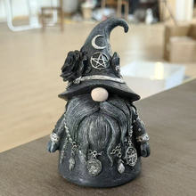 跨境新品Gothic Gnome哥特式侏儒树脂工艺品桌面小摆件