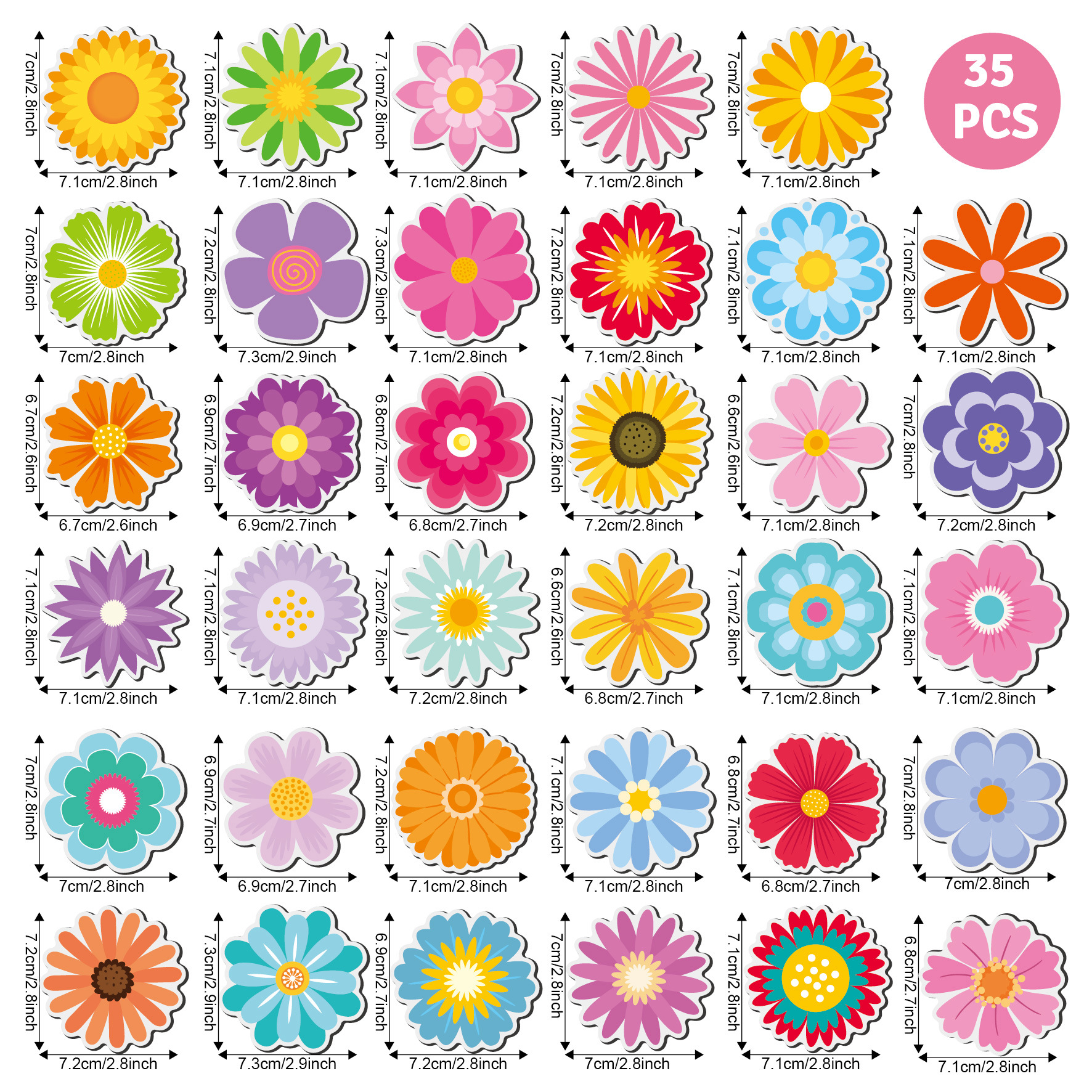 Fridge magnet, 35 pieces