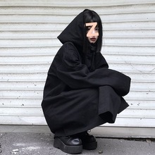 ins外套女韩版宽松学生春秋季新款原宿风bf风衣连帽中长款上衣潮