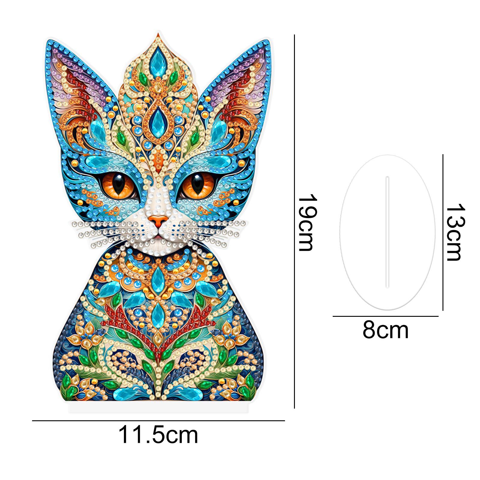 Explosiones transfronterizas de dibujos animados alrededor de dibujos animados adornos de escritorio finos gatos sala de estar decoración fábrica de pintura al por mayor