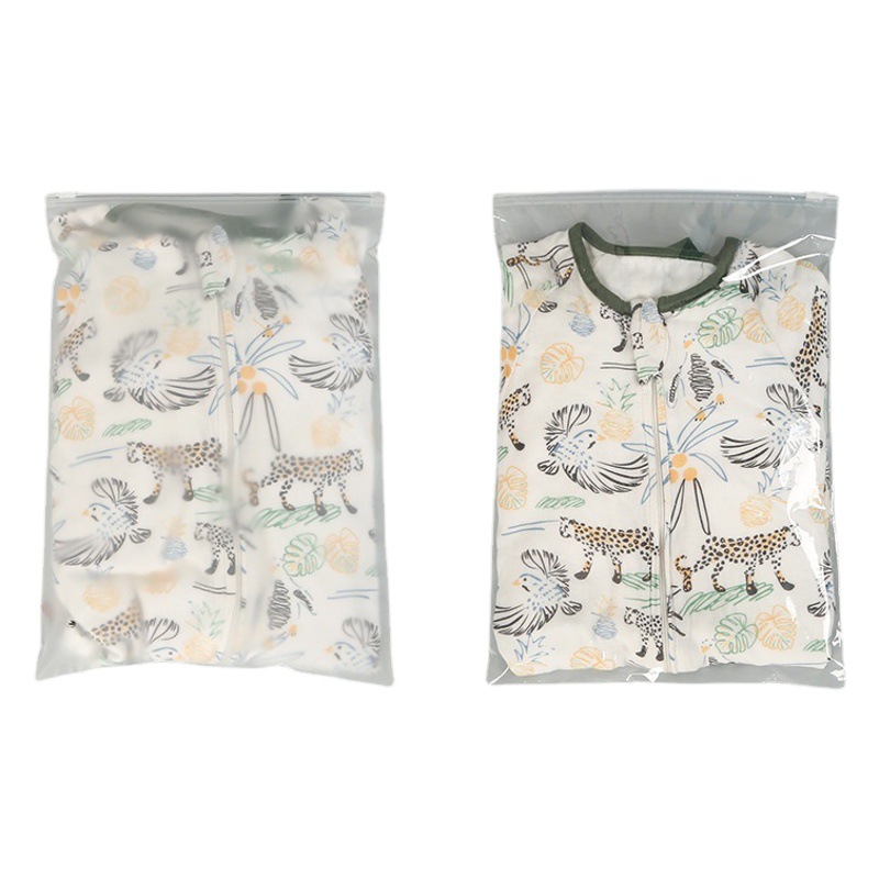 Bolsa con cremallera para ropa, bolsa de embalaje esmerilada para ropa, bolsa transparente ziplock, bolsa de ropa interior para calcetines, logotipo impreso, spot al por mayor