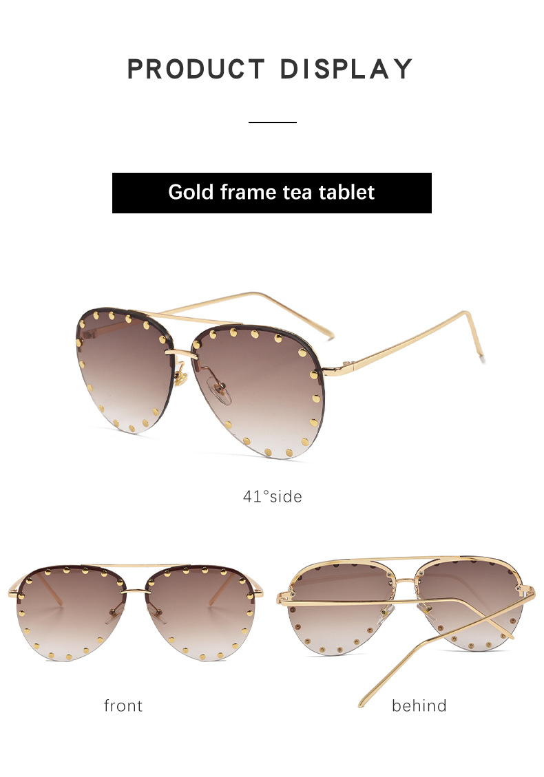 60g Weight Half Frame Glasses Structure Sunglasses Classification PC, UV400 Protection Lens Material toad glasses Glasses Style Outdoor, Beach Occasion Geometric Pattern Unisex Gender Vintage Style, Classic Style Style Vintage Style Classic Style Geometric PC UV400 Protection Toad Glasses Half Frame Women's Sunglasses 9