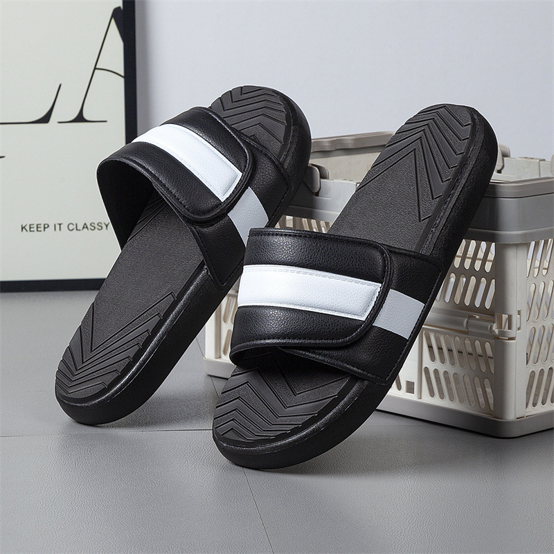 Nueva tendencia de velcro de verano, chanclas transfronterizas de gran tamaño, antideslizantes, transpirables, zapatillas deportivas de moda