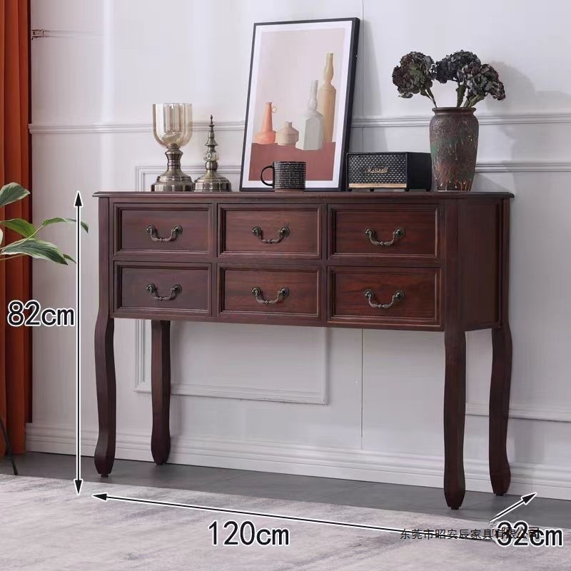 El dormitorio de seis cubos de madera maciza completa estadounidense alberga el armario de cuatro cubos de estilo europeo, el armario del cajón del armario, el porche y la Mesa de comedor.