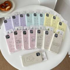 液体アニメはアップル16携帯ケースiPhone15Promaxシリコン純色14かわいいフロストソフトケースを適用している