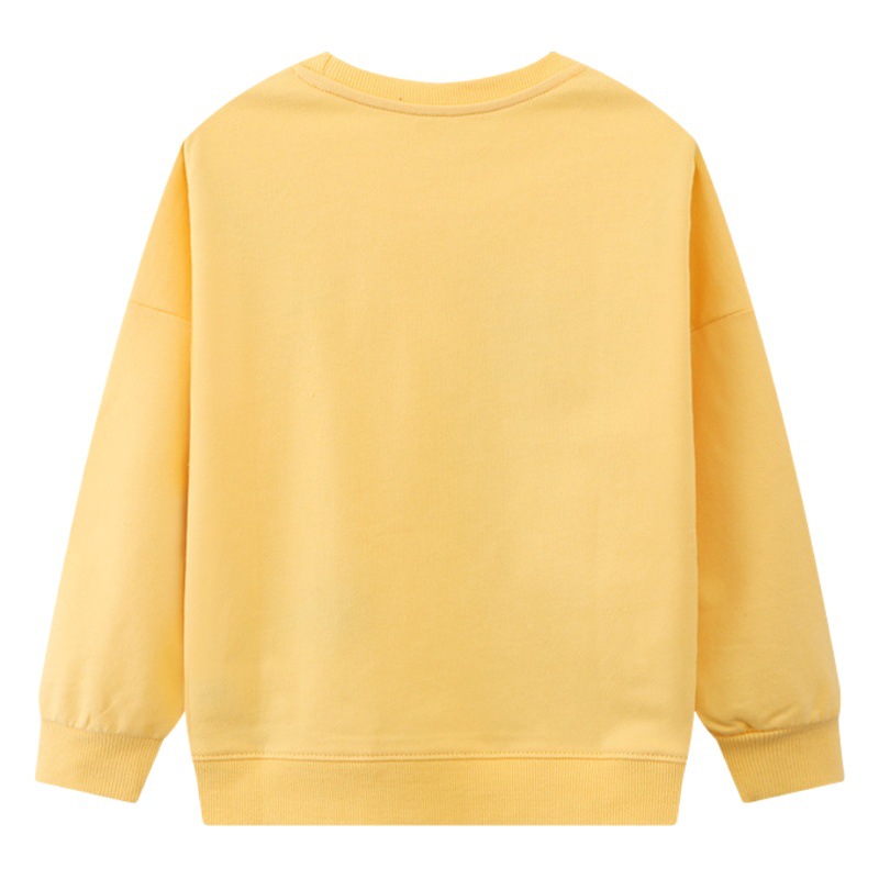 2023 otoño nueva ropa para niños pequeños y medianos niños y niñas suéter manga larga cuello redondo Jersey bebé camisa de fondo envío al por mayor