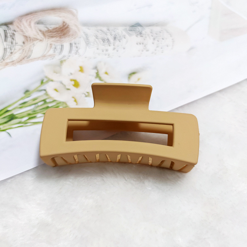 Clip de agarre, volumen de cabello grande, horquilla esmerilada, accesorios para el cabello exquisitos, horquilla de disco, nueva horquilla de tocado, pinza de tiburón femenina al por mayor