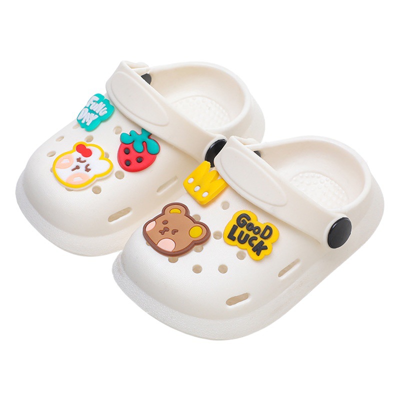 Zapatillas para niños verano niños y niñas de dibujos animados lindo antideslizante cerrado dedo del pie Zapatos Infantiles grandes medianas y pequeñas sandalias para niños