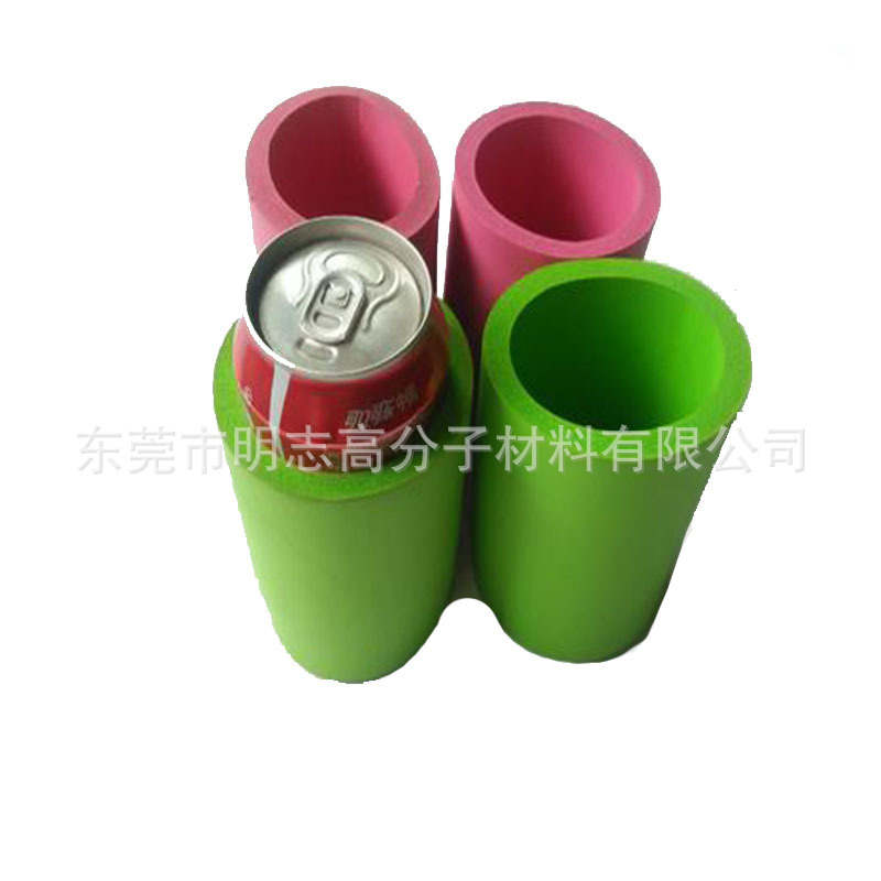 NBR橡胶保温隔热可乐杯套 EVA丁晴橡胶管 彩色健身器材橡塑握把