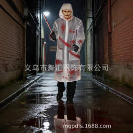 万圣节派对角色扮演僵尸外科医生服装血腥外科医生连体裤