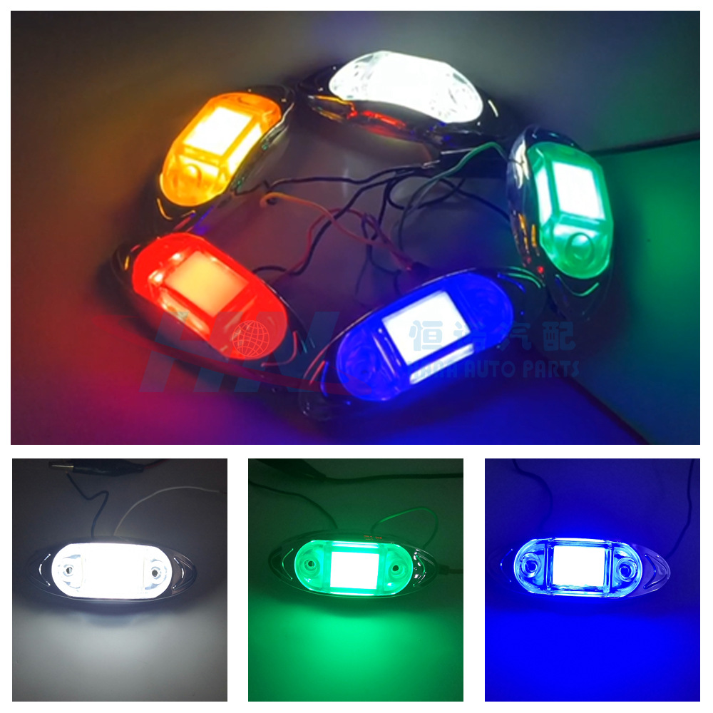 LED camión de luz lateral LED luz de giro 6LED camión de luz lateral galvanoplastia luz del camión